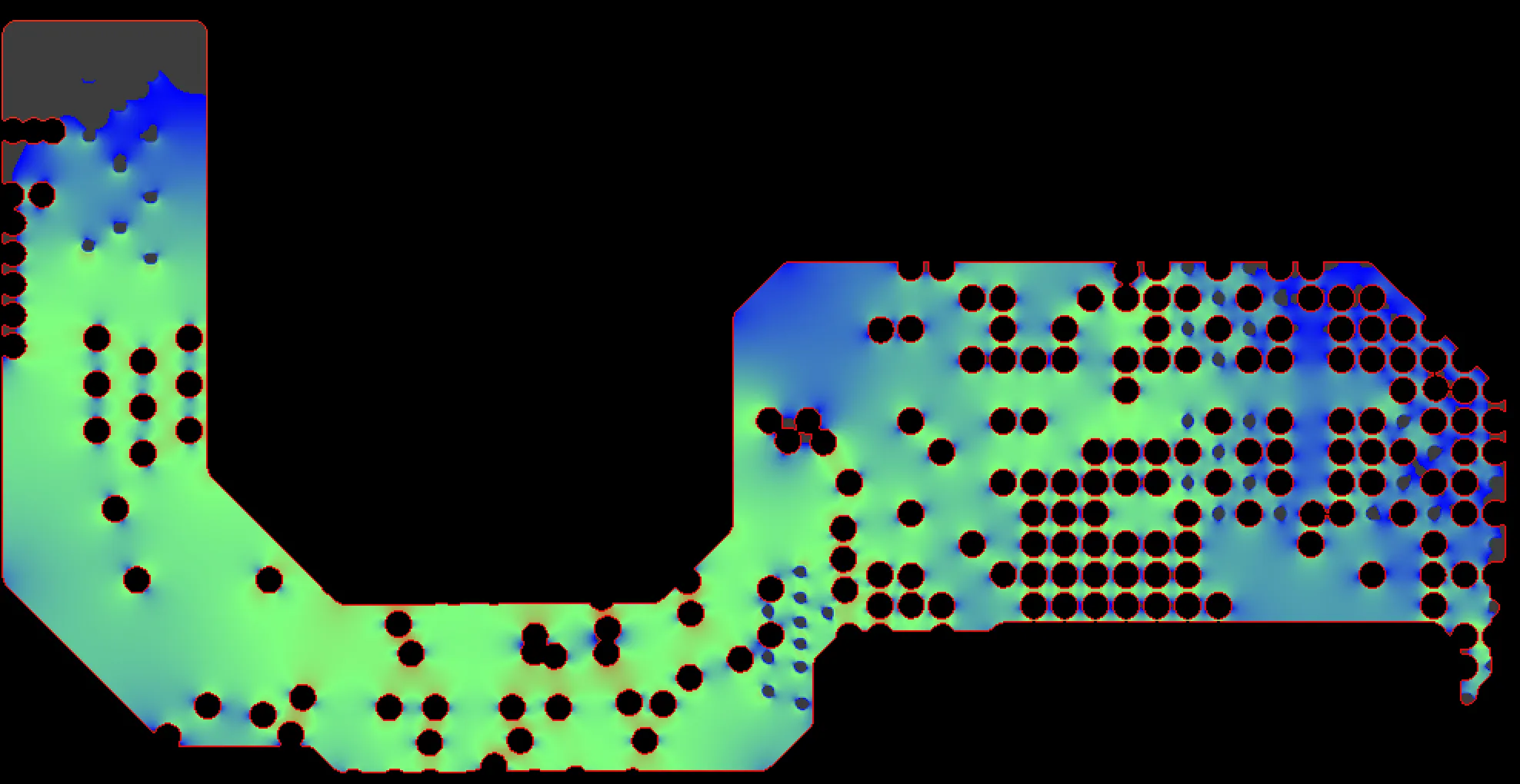 Current flowing through an inner layer of the Antmicro DDR4 tester, from the power supply to the chip